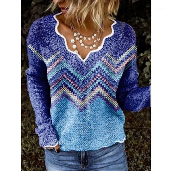

women elegant geometric printed 2020 autumn winter vintage pullovers ladies casual long sleeve sweater1, White;black