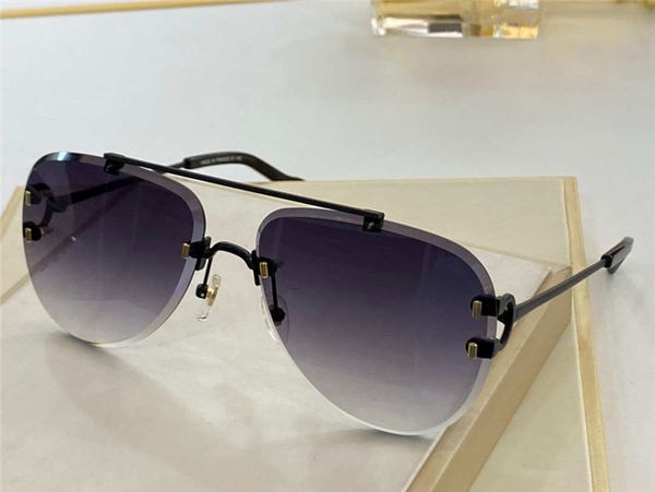 

0267 advanced new style women and men popular gold-plated retro oval mirror rimless glasses with simple popular style to send glasses case, White;black