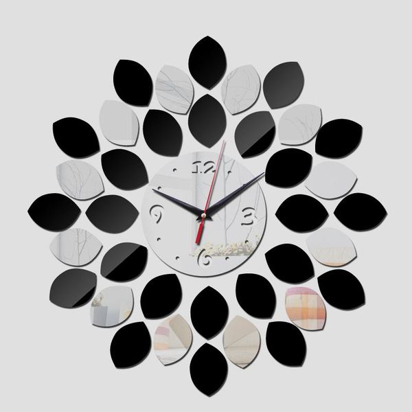 

new arrival 2019 promotion wall stickers quartz acrylic clock modern design luxury mirror 3d crystal clocks q jllwji