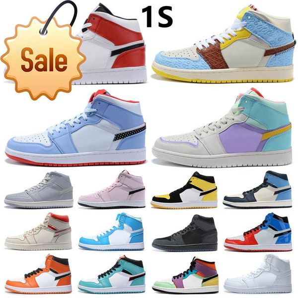 

basketball shoes jumpman 1 1s low mid hight cut red black blue white men women outdoor sports sneakers u