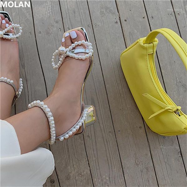 

dress shoes molan designers 2021 summer elegant pearl decoration butterfly-knot front & rear strap lady sandals rome shoes1, Black