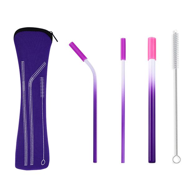 

spray paint tubularis suits stainless steel straw sets environmental protection suction tubes kits sell well with different colors 8 2zj j1