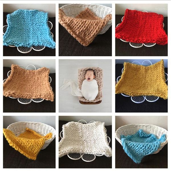 

blankets & swaddling 2021 children pography clothing wool preparation studio pograph blanket born full moon hundred day 50x50cm1