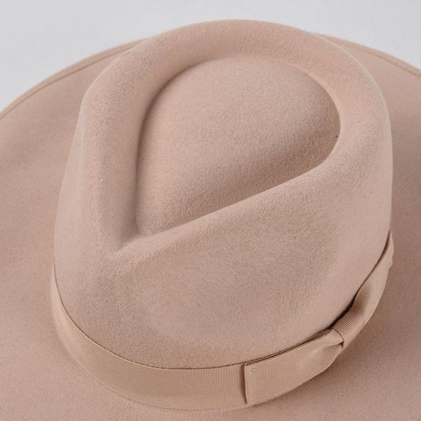 

new fashion wool fedoras hat for women jazz woolen hats wwholesale dropshipping, Black;white