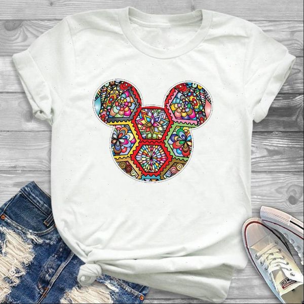 

women fashion graphic t shirt mouse ear shirt cute tee hipster female t shirt holiday tees women tshirt femme, White