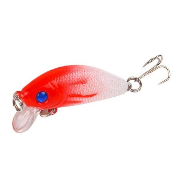 

1pcs 50mm 3.7 g minnow fishing lure artificial hard bait ater wobblers bass pike crankbait swimbait fishing acc qylcyy