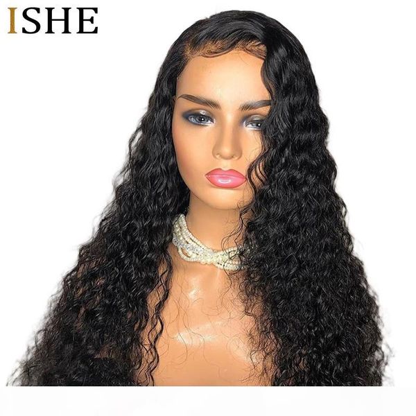 

lace frontal wig jerry curly wave wigs 13x6 deep front lace remy human hair preplucked long wigs black end for women