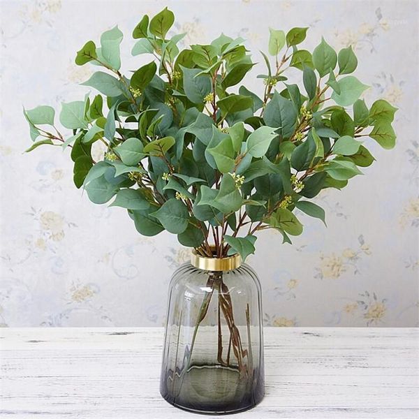 

fake single stem bodhi leaf (3 stems/piece) 23.62" length simulation green leaf for wedding home decorative artificial plant1