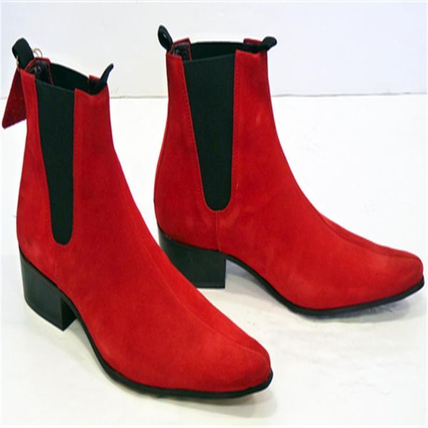 

мода мужские замшевые кожаные туфли высокого качества ретро твердого цвета скольжения мужские ботинки повседневные моды zapatos de hombre ha, Black