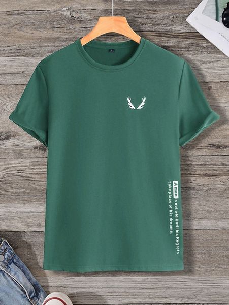 

men slogan graphic tee s11m#, White;black