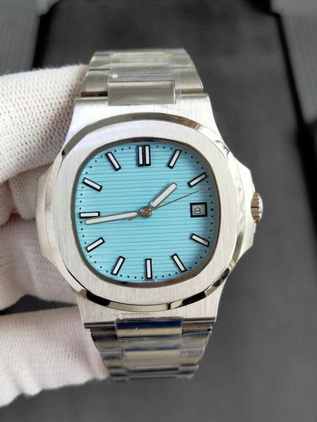 

2022 style men's watch automatic mechanical watches gold silver stainless steel strap brown blue mens watch party gifts men wristwatche, Slivery;brown