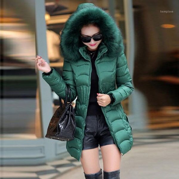 

womens parka casual outwear autumn winter hooded coat jacket women fur coats1, Tan;black