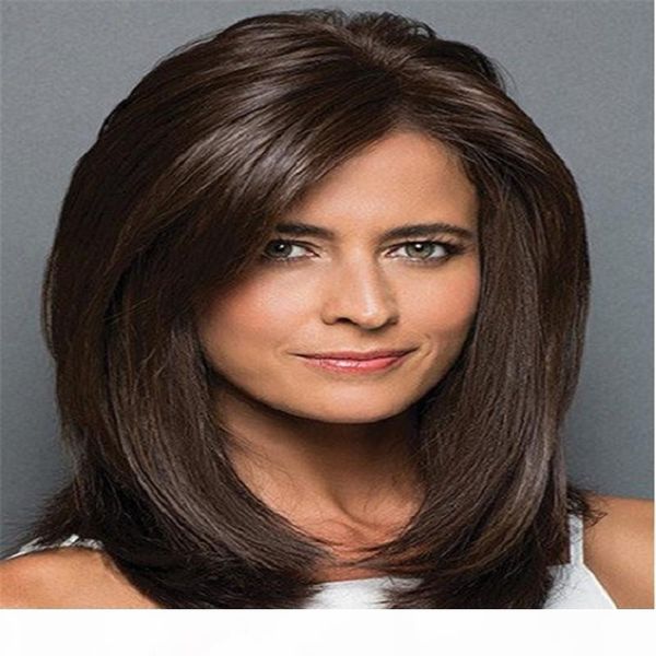 

full lace wigs natural color straight hair full lace human hair wigs for density 150% glueless with baby hair honey queen white women kabell, Black;brown