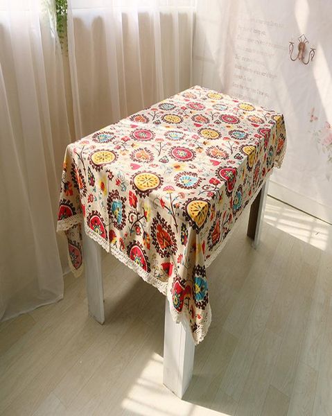 

winlife богемский национальный ветер декоративный столик ткань хлопчатобумажные льняные кружева скатерть обеденные столовые крышки кухня дом