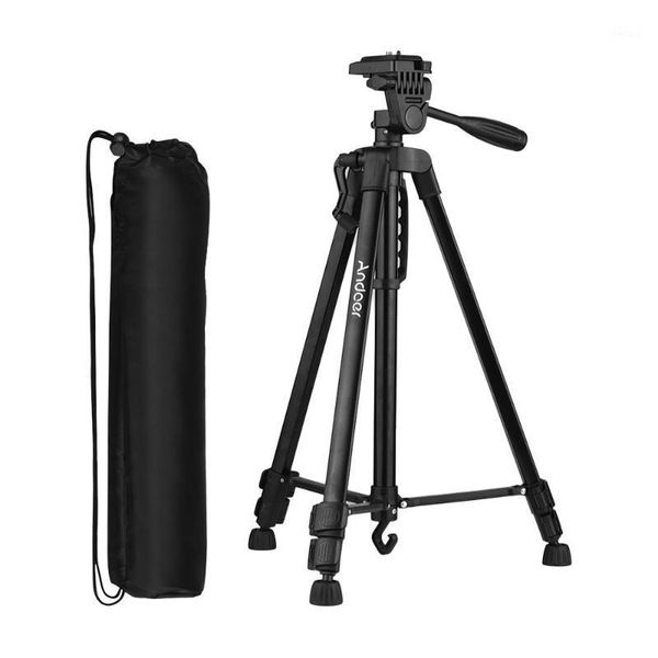 

andoer lightweight pgraphy tripod stand aluminum alloy carry bag phone holder for canon sony nikon dslr camera1