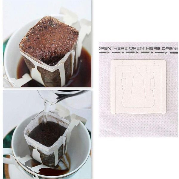 

coffee filters 200 pcs portable drip filter bag home office travel diy hanging ear style brew espresso