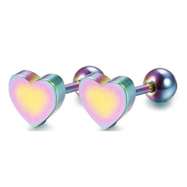 

1pcs heart stainless steel labret ring lip piercing stud star ear cartilage piercing tragus ear ring stud punk body jewelry gift f sqcfyv, Silver