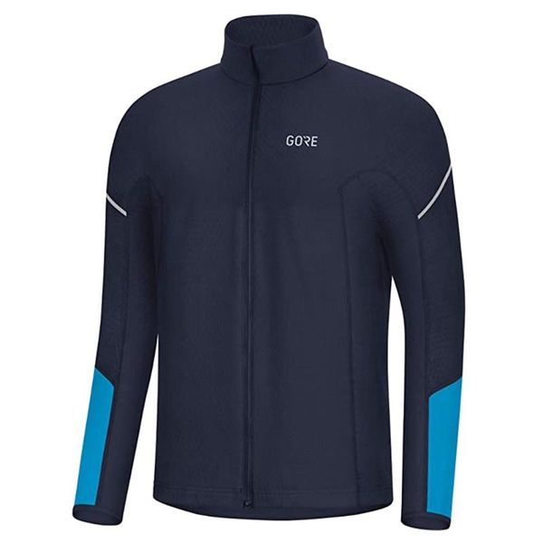 

gore wear men's spring bicycle long sleeve windbreaker cycling jersey mtb lightweight windproof coat bike jacket ciclismo hombre, Black;blue