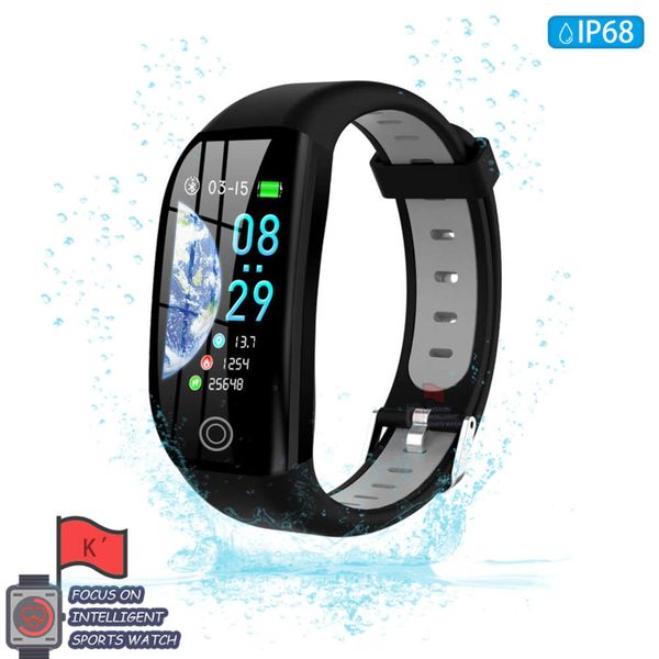 

f21 ip68, sports tracker, gps, waterproof, blood prsure monitoring, sleep, smart wristband