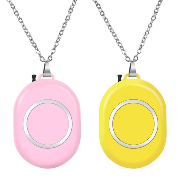 

air purifiers 2pcs wearable purifier, personal necklace freshener, portable usb cleaner - yellow & pink