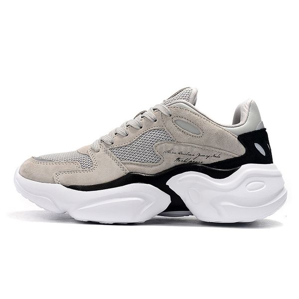 

us 5.5 eur 36 treeperi fashion chunky 4.0 reflective running shoes grey metallic silver men women sports sneakers