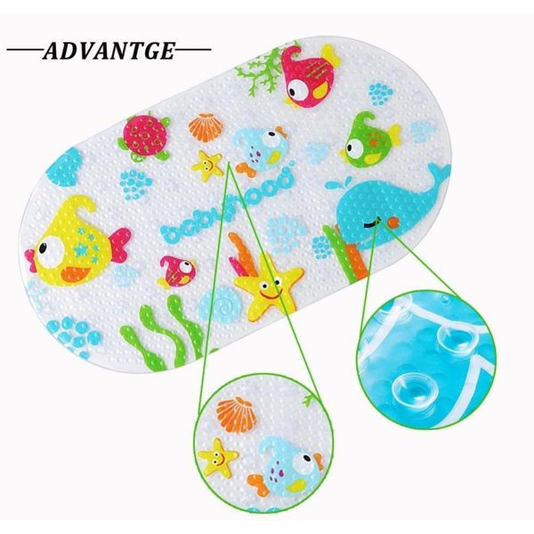 

39cmx69cm non-slip bath tub mat kids tub or shower floor mat qylrdg bwkf