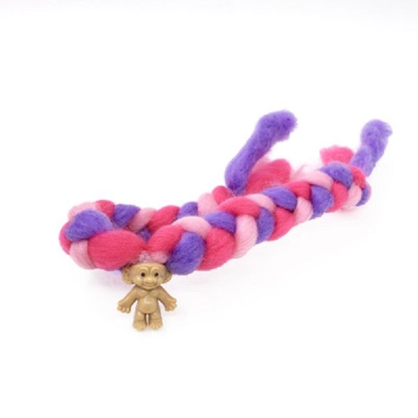 

selling cotton candy diy hand-braided hairdressing doll candy lock doll for kids