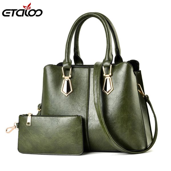 

purse bag femal solid two handbags tote 2020 women piece messenger shoulder bag fashion retro pu leather mini wallets rcjpq
