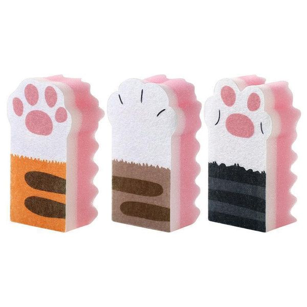 

cat claw sponge eraser kitchen dust wipes home clean accessories microfiber dish cleaning toilet brush sponge window cleaner h qylzln
