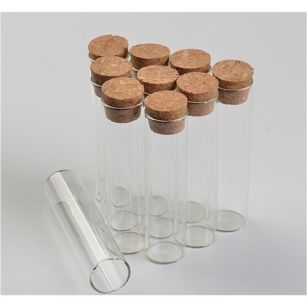 

22*120mm 30ml empty glass transparent clear bottles with cork ser glass vials jars storage bottles test tub jllffg sinabag