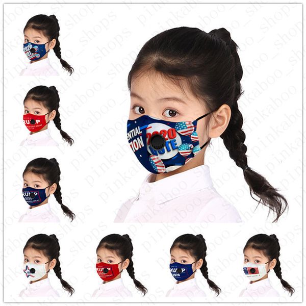 

pm2.5 2020 trump kids donald masks printing usa america breather valve face mask with