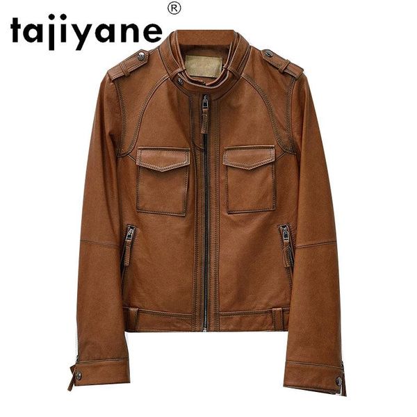 

tajiyane real sheepskin jacket women genuine leather clothes for womens korean autumn jackets mujer chaqueta tn2011, Black