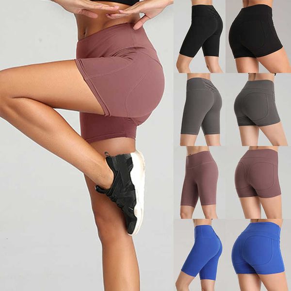 

2020 high waist sport gym yoga women quick dry workout biker shorts fitness scrunch running tights seamless trousers, White;black