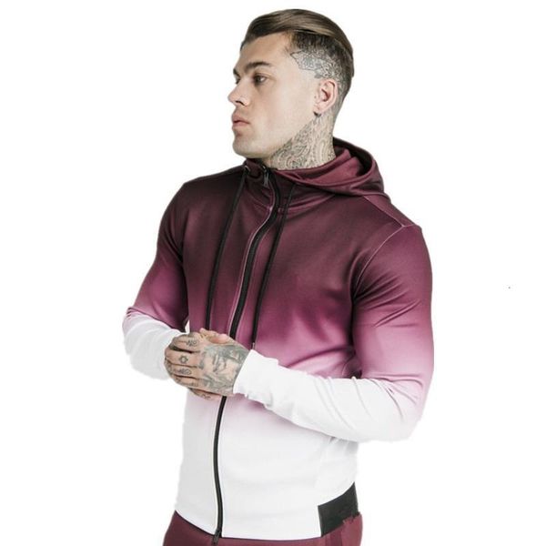 

2019 new autumn gradient men's hoodies gyms hoodie clothes bodybuilding sweatshirt warm clothing cotton sweatshirts pullover, Black