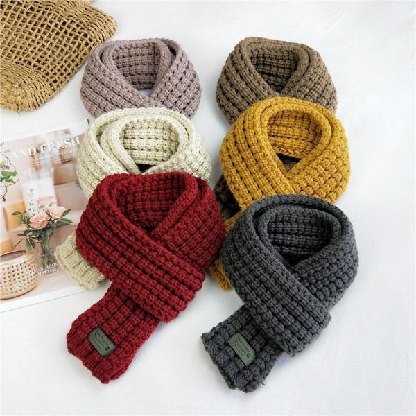 

женский сплошной вязаный шарф теплый длинный мозговой маленький тонкий шейный шелкография вязаный зимний шарф женщина d192, Blue;gray