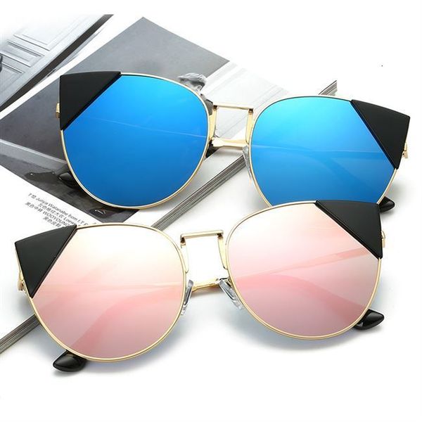 

man fashion new sunglasses cat's glasses eye women's 9028, White;black