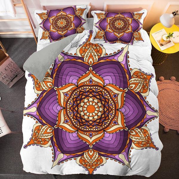 

bedding sets 3d mandala design digital printing 2/3pcs set duvet cover pillowcase