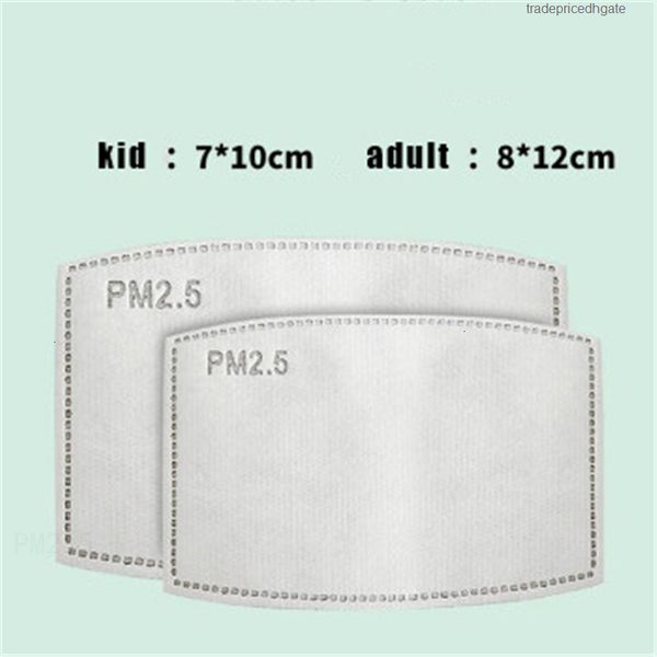 

pm2.5 layer protective disposable filter pads 5 safety activate carbon anti dust face replacement pad mask cotton