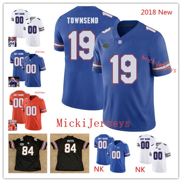

пользовательские gator florida gatter flooth jersey johnny townsend eddy paneiro marcell harris duke dawson brad stewart dameon pierce flori, Black