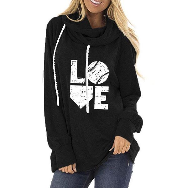 

women's hoodies & sweatshirts spring/autumn plus size winter clothes women sudaderas para mujer long sleeve graphic, Black