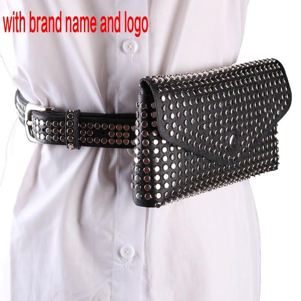 

waist 2018 rivets fanny pack pack chest bag small women waist bag phone pouch punk belt purse icvhb qynf