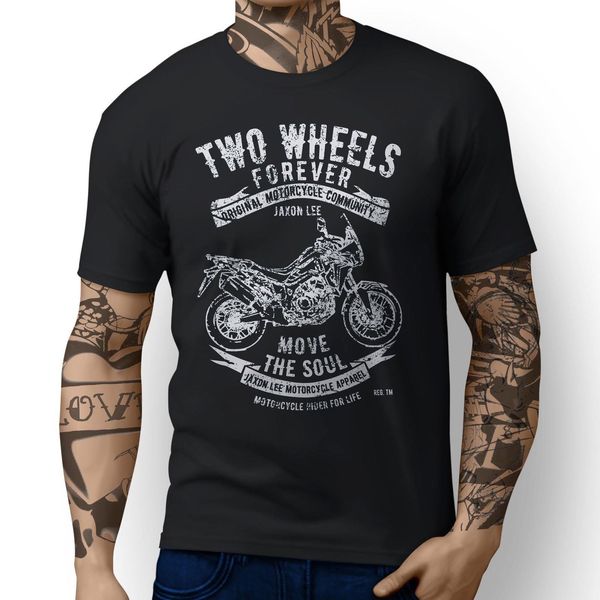 

2019 new summer cool japanese classic motorbike africa twin 2016 inspired motorcycle art design t-shirts tee shirt, White;black