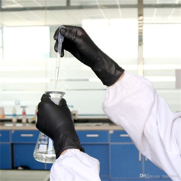 

nitrile wholesale disposable tattoo care 100pcs black beauty latex-laboratory gloves tattoo#g2