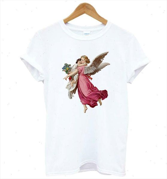 

mom kids angel vintage print women tshirt cotton funny t shirt lady yong girl tee drop ship s 543, White