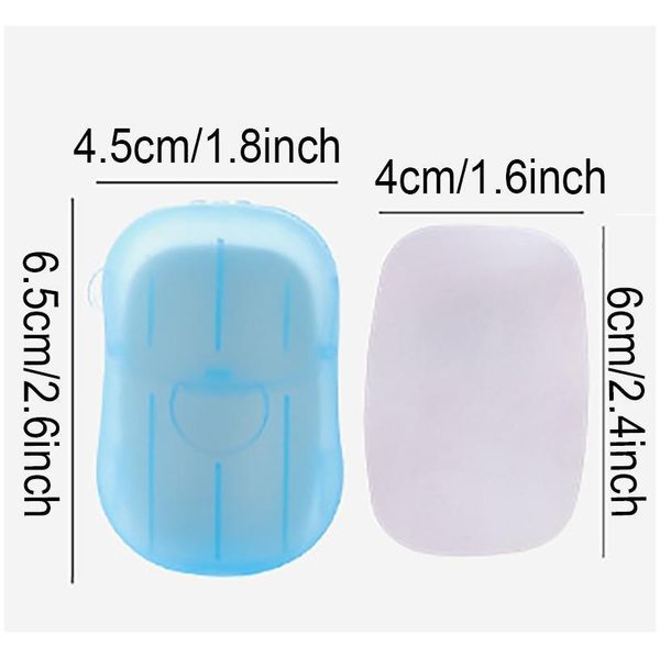 

20 pcs/set disposable boxed soap paper portable aromatherapy hand wash bath travel mini soap box soap base bathroom acc jllksh jhhome