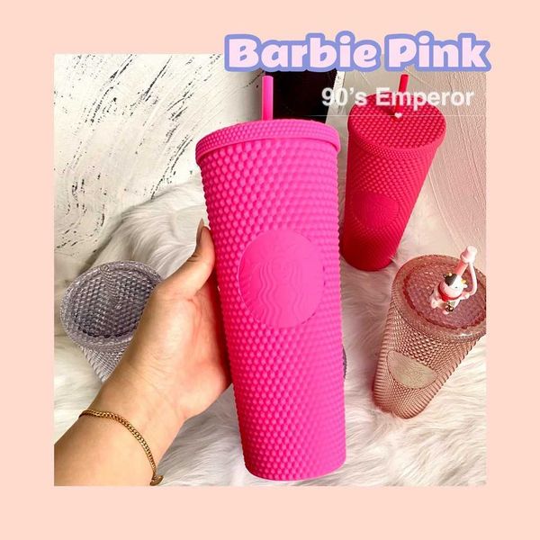 

starbucks studded tumbler durian cup reusable bling with straw coffee cold drink mloz double044f