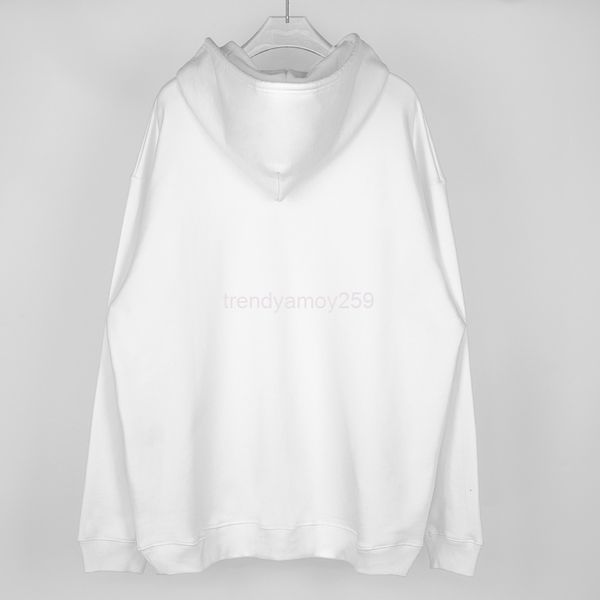 

women's hoodies & sweatshirts high fixed version paris 21 autumn and winter fleece hoodie college embroidered sweater men's women&, Black
