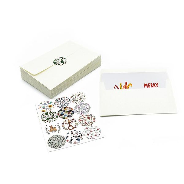 

спасибо рождественская открытка с конвертом новый год 6x4 заметки card blank внутри рождественские открытки подарки jllarf