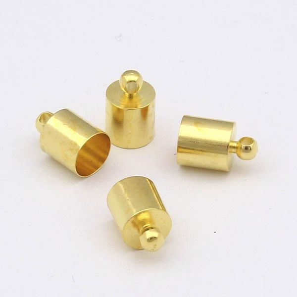 

50pcs handmade tassel caps necklace earring end tip cap fit for 4 9mm leather cord end crimp caps beads caps for jewelry h wmtimw