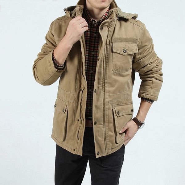 

2021 Men Military-style Wind-proof Jacket Weight and Coat 47C3, Tan;black